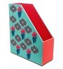 Floral Green Engineered Wood Magazine Rack