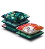 Cotton Floral Pattern 16X16 Inches Cushion Covers (Set Of 5)
