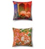 Green Traditional Cotton 16 x 16 Inches Cushion Covers (Set of 8)