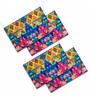 Pink Cotton Abstract Placemats Set of 4