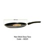 Selecta 9.8 Inch Non- Stick Black Aluminium Tawa