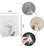 Self-Adhesive Plastic Wall Hooks (Pack of 10)