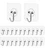 Self-Adhesive Plastic Wall Hooks (Pack of 10)