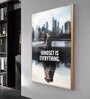 Self Consciousness Glass Finish Vertical Wall Art