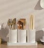 Self Draining Plastic Cutlery Organizer