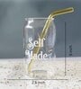 Self Made Can glass with straw