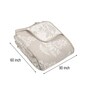 Multicolor Self Stripe Single Bedspread With Pillow Cover