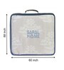 Multicolor Self Stripe Single Bedspread With Pillow Cover