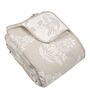 Multicolor Self Stripe Single Bedspread With Pillow Cover