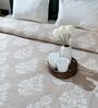 Multicolor Self Stripe Queen Size Bedspread With Pillow Cover