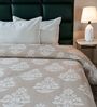 Multicolor Self Stripe Queen Size Bedspread With Pillow Cover