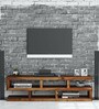 Seline Sheesham Wood TV Console in Rustic Teak Finish