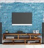 Seline Sheesham Wood TV Console in Rustic Teak Finish