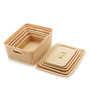 Plastic Kitchen Basket In Beige Set of 5
