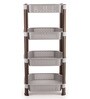 Plastic 4 Tier Kitchen Storage Racks