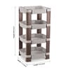 Plastic 4 Tier Kitchen Storage Racks