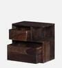 Sencillo Sheesham Wood Rhs Bedside Table In Warm Chestnut Finish With Drawers