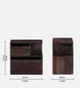 Sencillo Sheesham Wood Rhs Bedside Table In Warm Chestnut Finish With Drawers