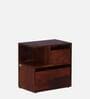 Sencillo Z Solid Wood Lhs Bedside Table In Honey Oak Finish With Drawers