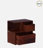 Sencillo Z Solid Wood Lhs Bedside Table In Honey Oak Finish With Drawers