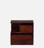 Sencillo Z Solid Wood Lhs Bedside Table In Honey Oak Finish With Drawers