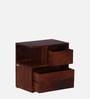 Sencillo Z Solid Wood Lhs Bedside Table In Honey Oak Finish With Drawers