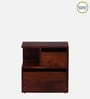 Sencillo Z Solid Wood Lhs Bedside Table In Honey Oak Finish With Drawers