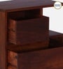Sencillo Z Solid Wood Rhs Bedside Table In Honey Oak Finish With Drawers