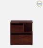 Sencillo Z Solid Wood Rhs Bedside Table In Honey Oak Finish With Drawers