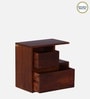 Sencillo Z Solid Wood Rhs Bedside Table In Honey Oak Finish With Drawers
