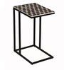 Senegal Metal C-Shape End Table In Black Colour