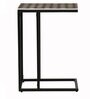 Senegal Metal C-Shape End Table In Black Colour