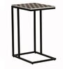 Senegal Metal C-Shape End Table In Black Colour