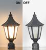 Sennen Coastal Metal Outdoor Gate Pillar Light (Black)