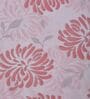 Peach Floral 144 TC Cotton King Sized Bedsheet With 2 Pillow Covers