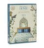 Blue Floral 144 TC Cotton King Sized Bedsheet With 2 Pillow Covers