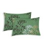 Green Leaf 144 TC Cotton King Sized Bedsheet With 2 Pillow Covers
