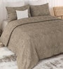 Grey Sensations 300GSM King Quilted Bedcover with 2 Pillowcovers