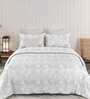 White Sensations 300GSM King Quilted Bedcover with 2 Pillowcovers