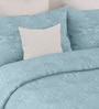 Blue Sensations 300GSM King Quilted Bedcover with 2 Pillowcovers