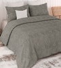 Grey Sensations 300GSM King Quilted Bedcover with 2 Pillowcovers