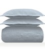 Blue Sensations 300GSM King Quilted Bedcover with 2 Pillowcovers