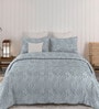 Blue Sensations 300GSM King Quilted Bedcover with 2 Pillowcovers