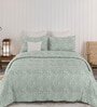 Green Sensations 300GSM King Quilted Bedcover with 2 Pillowcovers