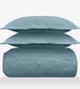 Blue Sensations 300GSM King Quilted Bedcover with 2 Pillowcovers