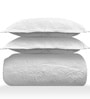 White Sensations 300GSM King Quilted Bedcover with 2 Pillowcovers