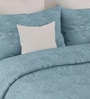 Blue Sensations 300GSM King Quilted Bedcover with 2 Pillowcovers