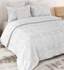 White Sensations 300GSM King Quilted Bedcover with 2 Pillowcovers