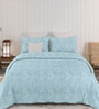 Blue Sensations 300GSM King Quilted Bedcover with 2 Pillowcovers