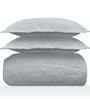 Blue Sensations 300GSM King Quilted Bedcover with 2 Pillowcovers